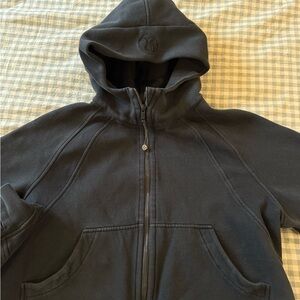 Black Lululemon Scuba Zip-Up Hoodie M/L